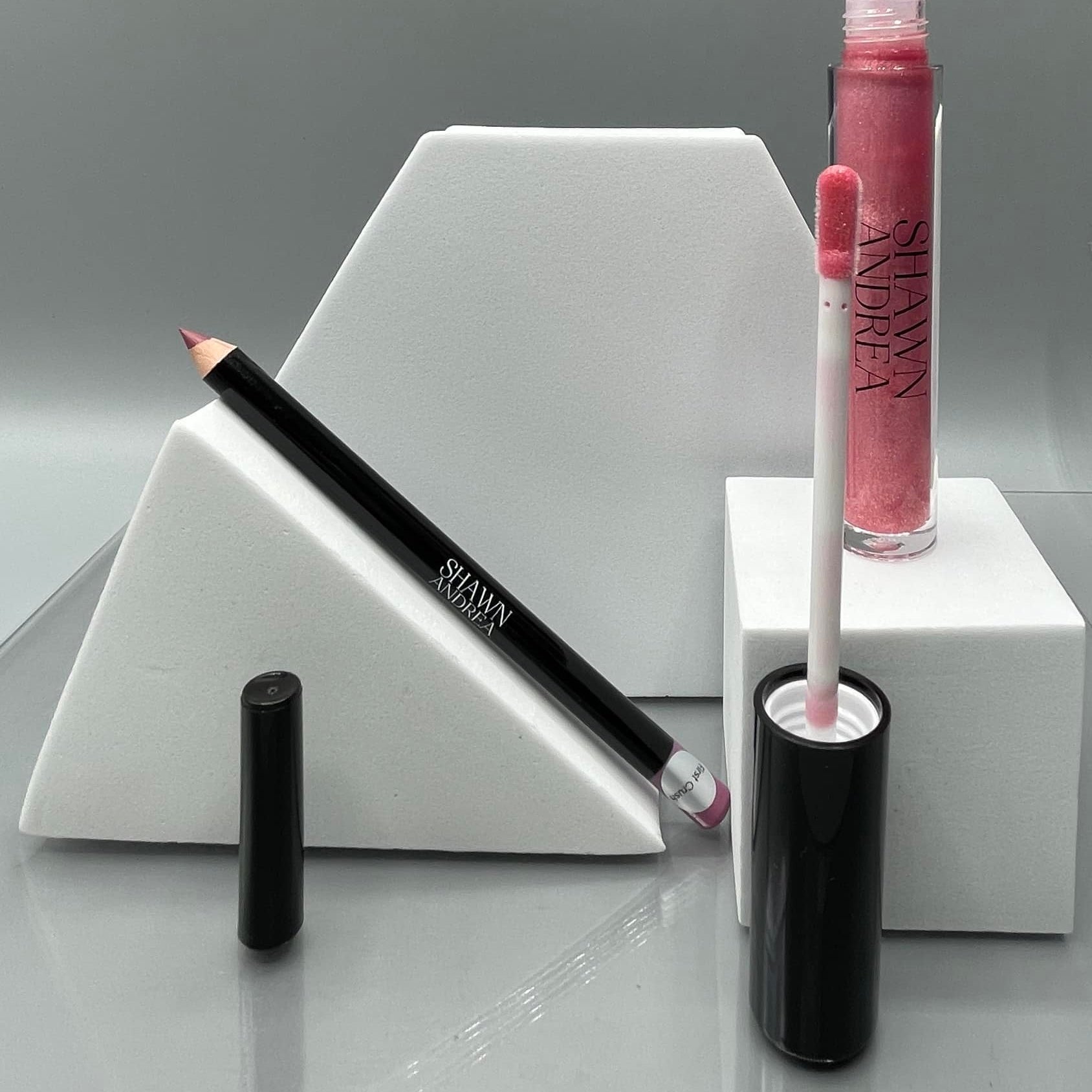 Kiss Kitt Lip Gloss and Lip Liner- First Kiss | KISS KITT Shawn Andrea High Quality Apparel, Accessories, Cosmetics ShawnAndrea