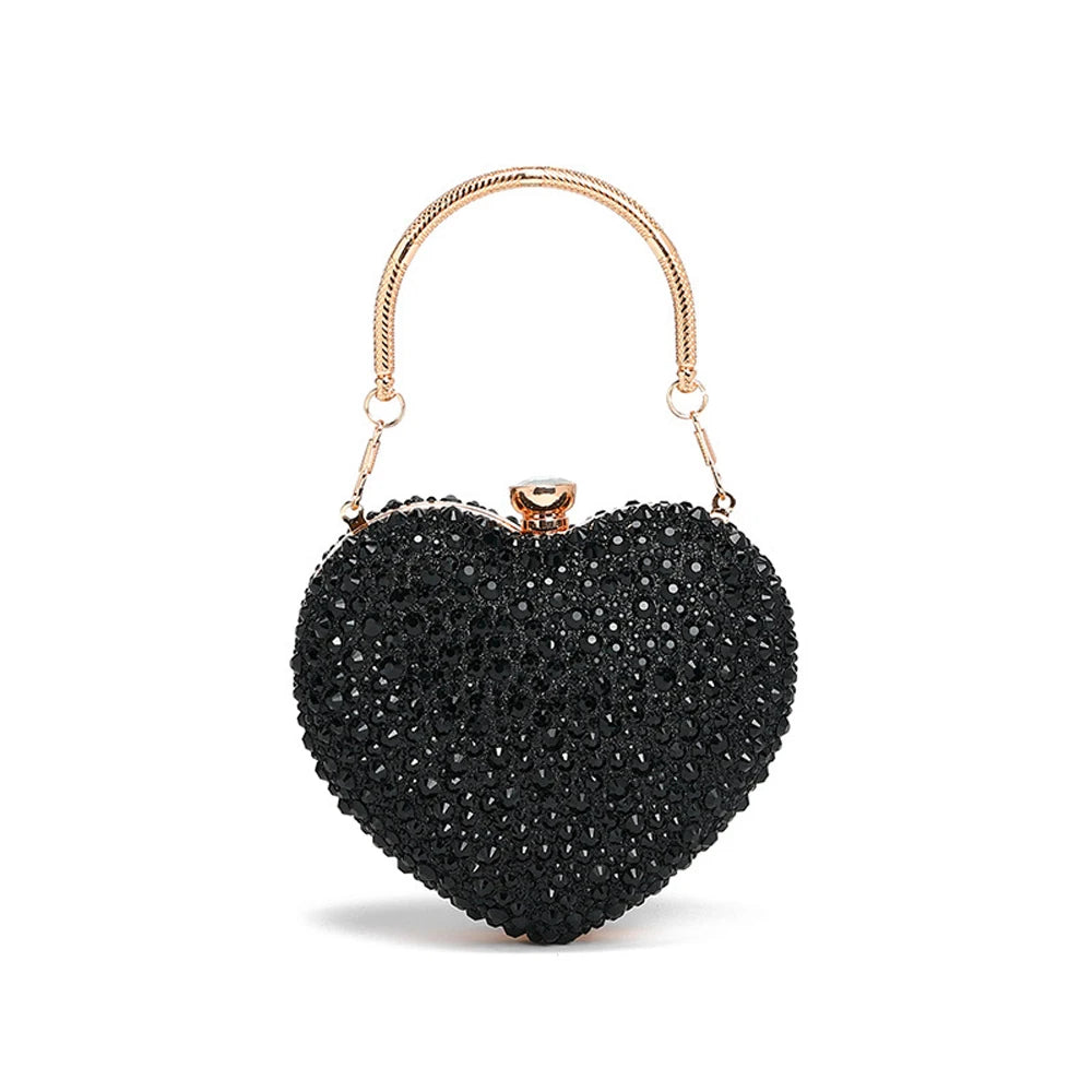 Sparkling Heart Mini Glam Bag