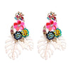 Dramatic Floral Earrings