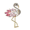 Pink Crystal Flamingo Brooch