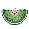 Lemon Shape AB/Gold Rhinestone Small Women Shoulder Bag Luxury Designer Lady Girls Evening Clutches Wedding Party Chain Purse