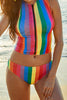 Love Is At The Beach Rainbow Bikini