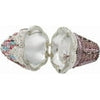 Ice Cream Cone Crystal Minaudiere Clutch