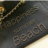 Happiness Summer Beach Bag ~ Black