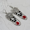 Chained Spider Web Earrings