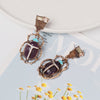 Beetle Rhinestone Earrings