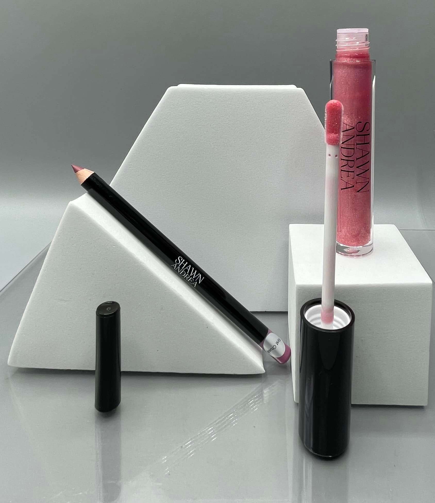 Kiss Kitt Lip Gloss and Lip Liner- First Kiss | KISS KITT Shawn Andrea High Quality Apparel, Accessories, Cosmetics ShawnAndrea
