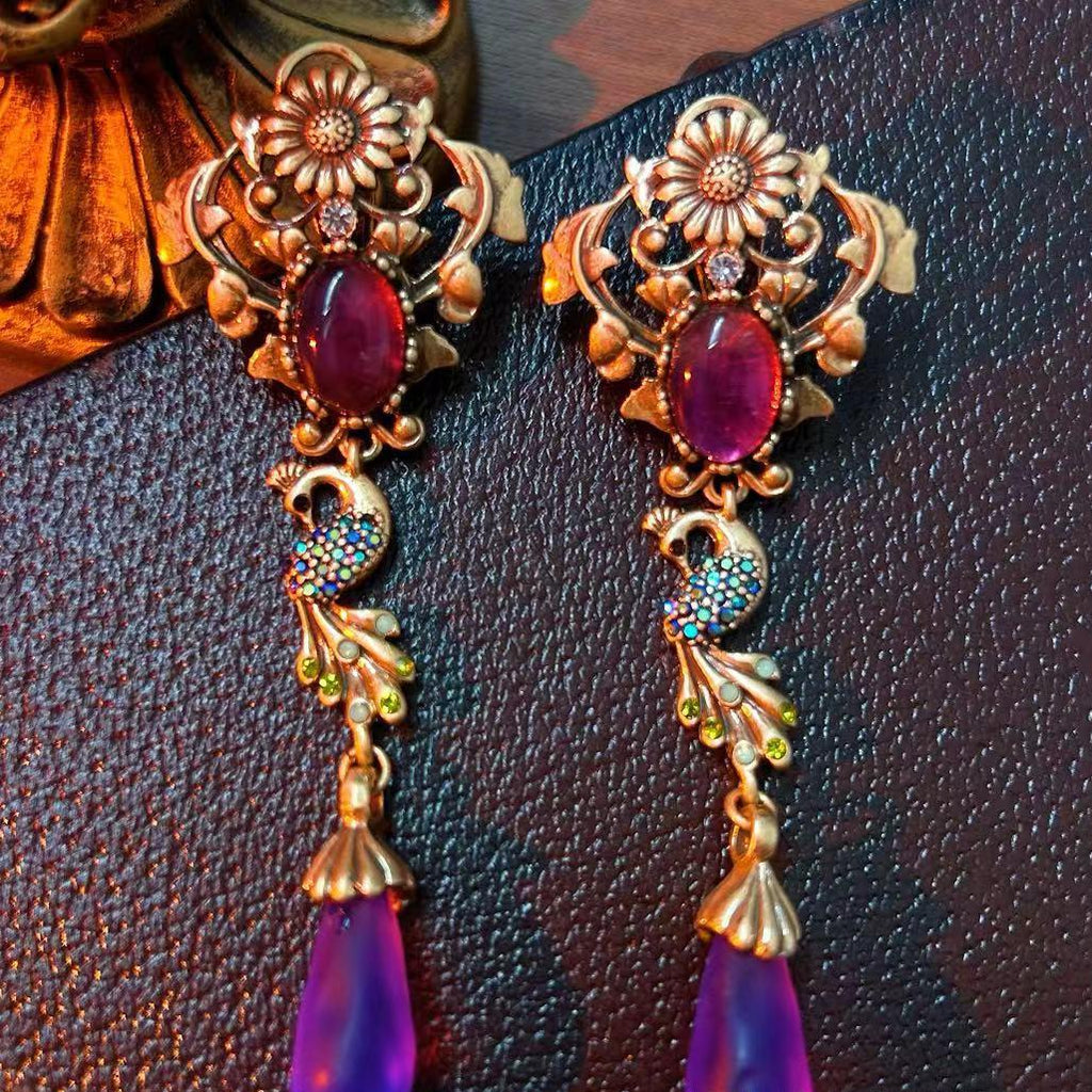 Peacock Earrings