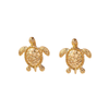 Golden Turtle Earrings