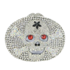 Skull Minaudiere Crystal Clutch