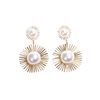 Boucles D'oreilles Eventail De Perles