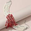 Dripping Red Faux Pearl Bloody Chocker