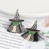 Witch Rhinestone Earrings