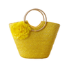 Ravishing Roses Straw Tote Bag