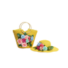 Jardin de Soleil Raffia Hat and Tote Bag