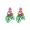 Dramatic Floral Earrings