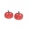 Pumpkin Rhinestone Earrings