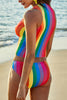 Love Is At The Beach Rainbow Bikini