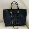 Happiness Summer Beach Bag ~ Black