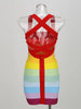 Rainbow Mini Bandage Dress