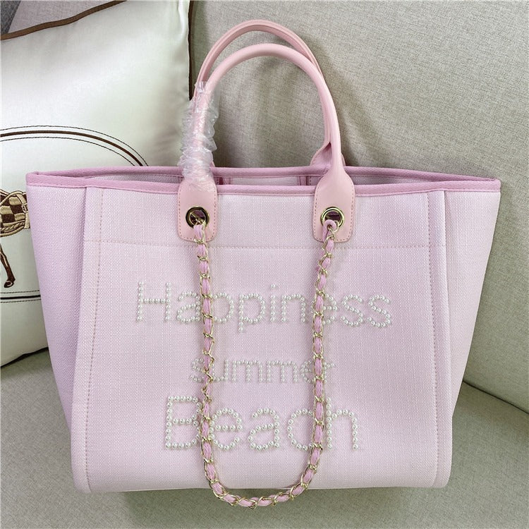 Happiness Summer Beach Bag ~ Limited Edition Pink