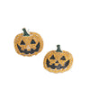 Pumpkin Rhinestone Earrings