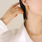 Braided C Earrings