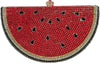Crystal Watermelon Minaudiere Clutch