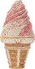 Ice Cream Cone Crystal Minaudiere Clutch