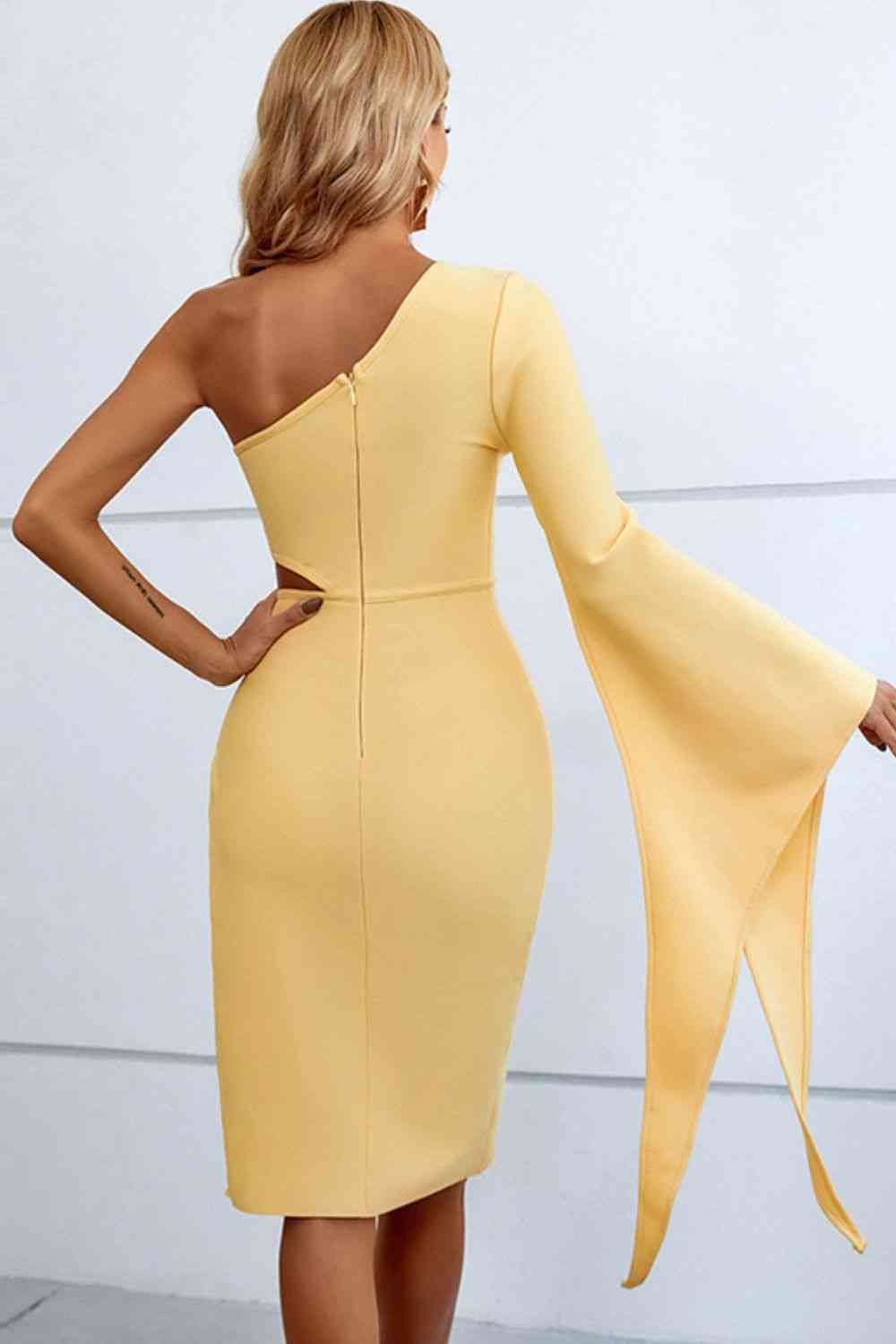 Brooklyn Flare Sleeve Dress ~ Yellow Yellow / S Brooklyn Flare Sleeve Dress ~ Yellow Yellow / S