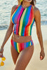 Love Is At The Beach Rainbow Bikini