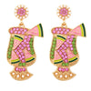 Dreaming Of Daquiris Rhinestone Earrings