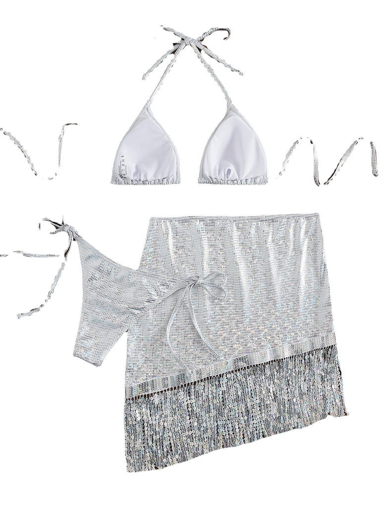 Poolside Sparkle 3 Piece Bikini Set