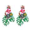 Boucles d’oreilles florales dramatiques