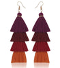 Gradient Tassel Earrings