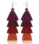 Gradient Tassel Earrings