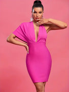 Natalia Bandage Dress ~ Pink