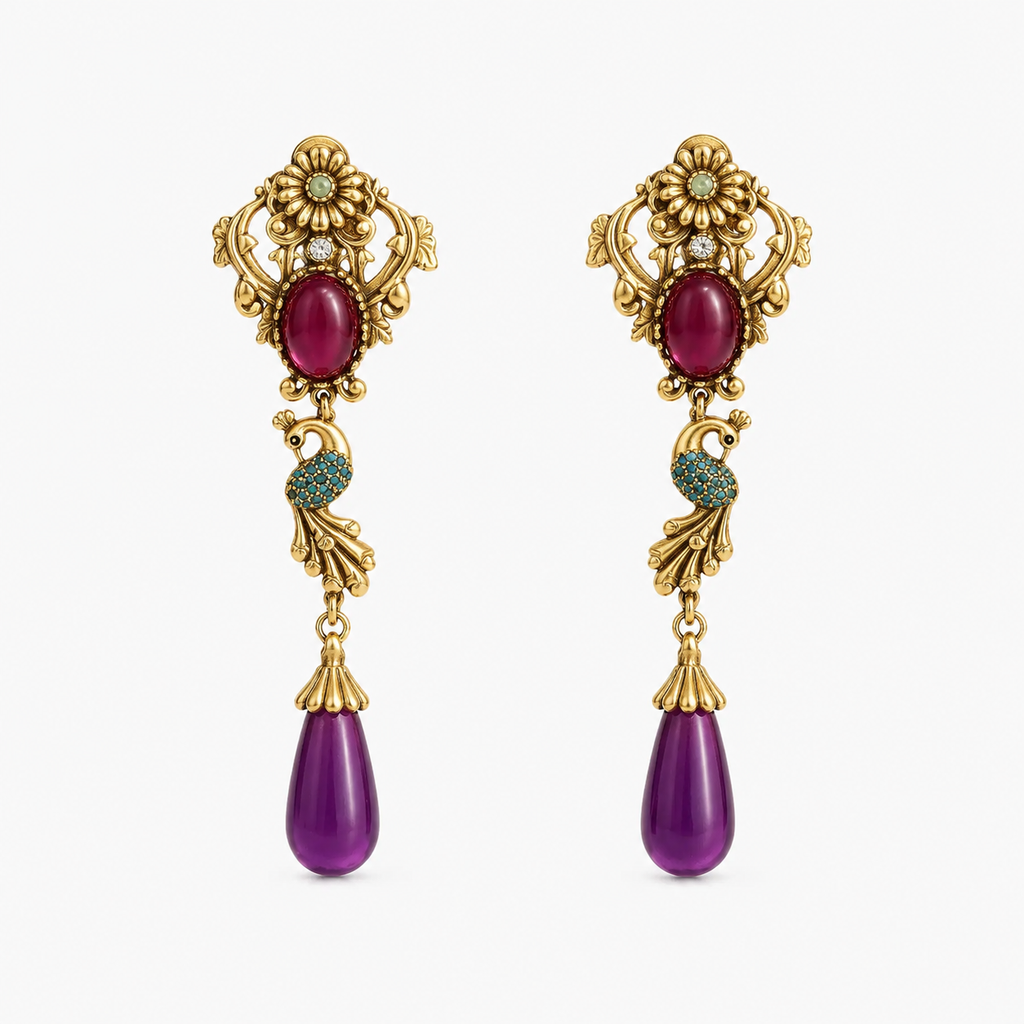 Peacock Earrings