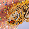 Purrfect Tiger Rhinestone Clutch