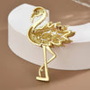 Pink Crystal Flamingo Brooch