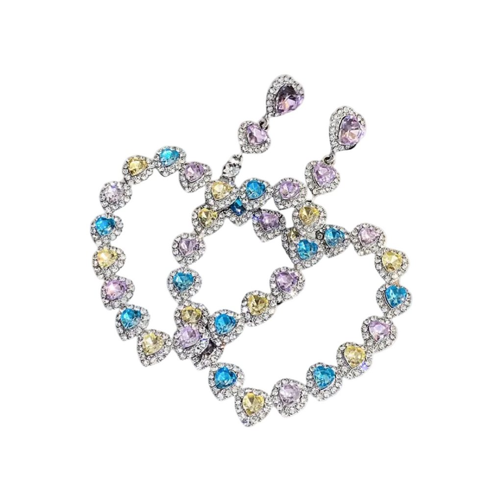 Pastel Dreams Heart Earrings