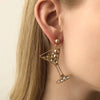 Dazzling Rhinestone Martini Earrings