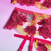 Jardin Secret 3 Piece Embroidered Lingerie Set