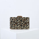 Sequined Leopard Clutch