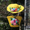 Jardin de Soleil Raffia Hat and Tote Bag