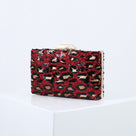Sequined Leopard Clutch