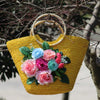 Jardin de Soleil Raffia Hat and Tote Bag