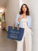 Happiness Summer Beach Bag ~ Blue