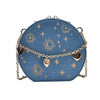 Les Étoiles Mini Embroidered Round Bag