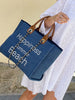 Happiness Summer Beach Bag ~ Blue